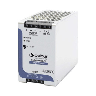 Cabur Easy Power 20A 24VDC 3-Phasen-Stromversorgung 480W XCSL3480W024VAA