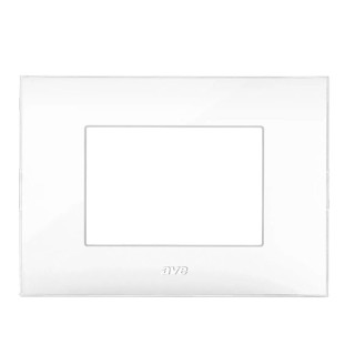 Ave YOUNG44 Plate color white 3 modules 44PJ03B