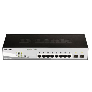 Conmutador Dlink de 8 puertos 10/100/1K+2SFP SMART 870 DGS-1210-08P