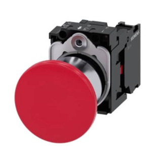 Siemens red mushroom button 40mm 1NC 3SU11501BA201CA0