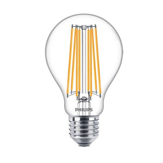 Philips 17W Bombilla de filamento LED E27 2700K 2452 lúmenes PHILED150G2