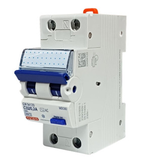 Gewiss Fehlerstrom und Leitungsschutzschalter 32A 1P+N 300MA AC 6KA 2 Module GW94120