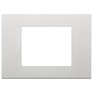 Vimar Linea Tecnopolymer Plate Painted 3 Modules Silver 30653.20