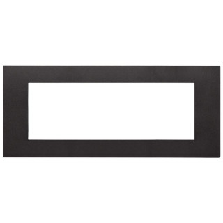 Plaque Vimar Linea Total Look 7 Modules Tecnopolymère Noir 30657.02