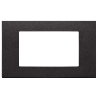 Vimar Total Look Linea Plate 4 Modules Tecnopolymer Black 30654.02