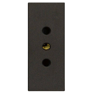 Vimar Linea Current Socket 10A 2P+E P11 Black 30201.G