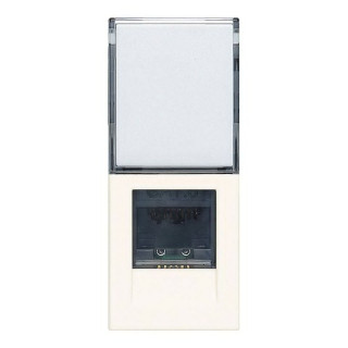 Vimar Linea RJ45 Data Socket with Netsafe Cat. 6 Connector White 30339.13B