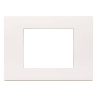 Plate Vimar Total Look Linea 3 Modules Tecnopolymer White 30653.00