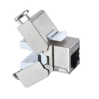 Fanton Vertical Socket RJ45 CAT.6 FTP Grey 23711