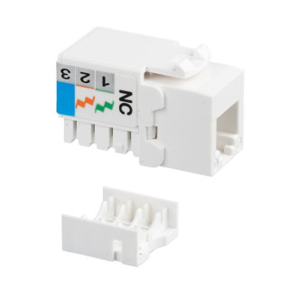 Horizontal grip Fanton, RJ12, CAT.3 Voice White 23708