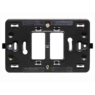 Bticino Magic Frame 2 modules centered for round and square box TIC500S/23