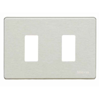 Placa para interruptores Bticino Magic 2 plazas Oxidal TIC503/2/X
