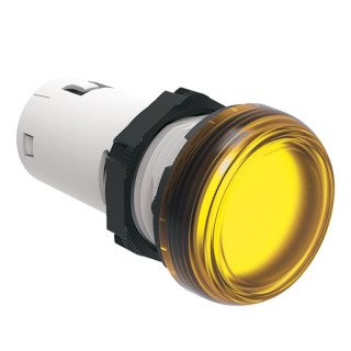 Lovato monoblock LED indicator light Yellow LED 24V LPMLB5