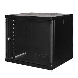 Fanton wall-mounted rack panel 9 units CLOUD 19" black 28131NE