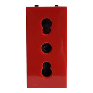 Abb Zenit two poles Socket N2133 RJ 10/16A 1 Module Red Z1103RJ