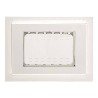Abb Zenit N3373 BL IP55 Watertight plate Recessed 3 Modules White Z3355BL