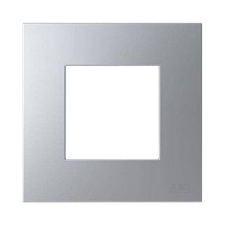 Abb Zenit Plate 2 Modules Z2271.1 PL Polycarbonate Silver Z0200PL