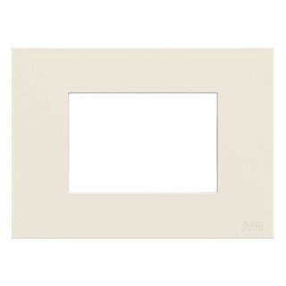 Abb Zenit Plate 3 Modules Z2373.1 BL Polycarbonate White Z0300BL