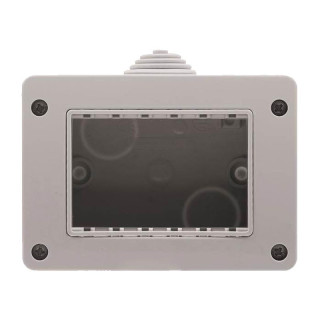 Boîtier mural pour série Abb Zenit N3391.1 modules 3 IP40 Gris Z2340GR