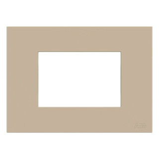 Abb Zenit Plate 3 Modules Z2373.1 CV Polycarbonate Champagne Z0300CV