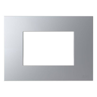 Abb Zenit Plate 3 Modules Z2373.1 PL Polycarbonate Silver Z0300PL