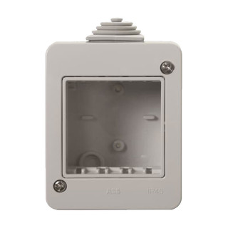 Wand Box für Abb-Serie Zenit N3291.1 Module 2 IP40 Grau Z2240GR