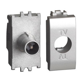 Bticino LivingLight 1 Module Tech NT4202DN Direct Coaxial TV Receptacle