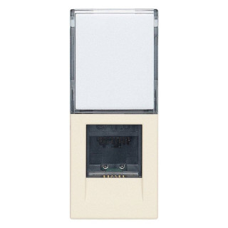 Vimar Line RJ45 Datenbuchse mit Netsafe Stecker Cat. 6 hanffarbig 30339.13C