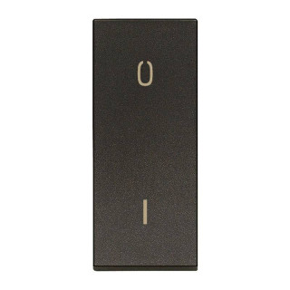 Vimar Line Illuminated Oscillating Bipolar Switch 2P Black 30016.G