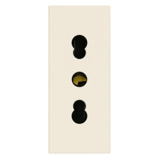 Vimar Linea zweipolige Steckdose 16A 2P+E 2P+E 2P+E P17/11 hanffarbig 30203.C