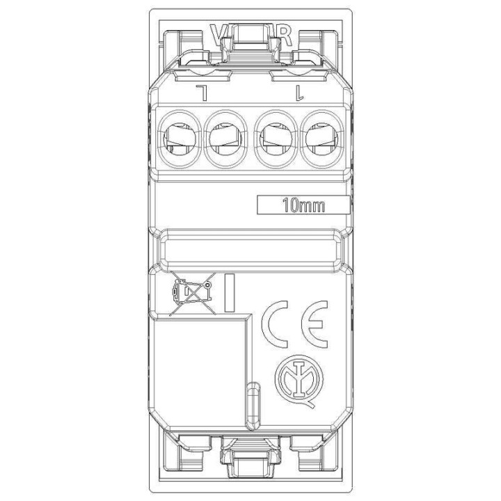 Vimar Linea 1P 10A Knopf Hanffarbig 30008.C