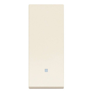 Interrupteur Aligné Vimar Linea 1P 10AX Illuminable Chanvre 30000.C