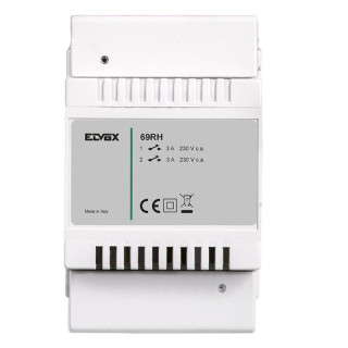 Dispositif programmable Elvox avec 2 relais 230V 4 modules 69RH