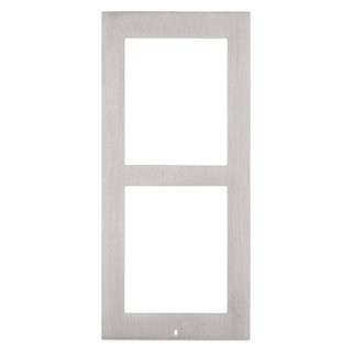 2N Frame for the installation on the surface IP/LTE Verso Intercoms 2 Modules Nickel 9155022