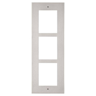2N Frame for installation in the wall for IP/LTE Verso Intercoms 3 modules Nickel 9155013