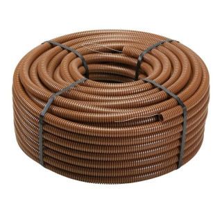 Brown corrugated pipe with wire puller diameter 20mm