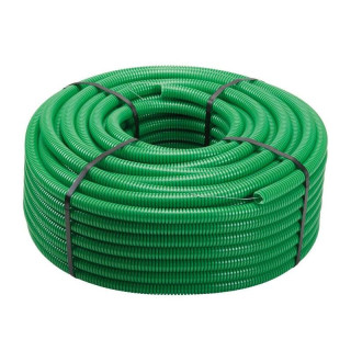 Green corrugated pipe with wire puller diameter 25mm