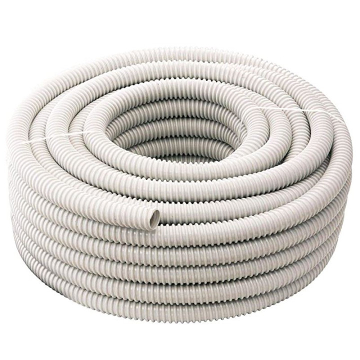 Tubifor grey spiral flexible conduit 50mm diameter TFGS050GS030