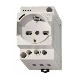 Finder Din universal Schuko and Bipass switchboard socket gris 7U0082300000