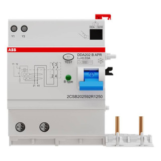 Blocco Differenziale Abb DDA 202 25A 2P Tipo B 30mA B274802