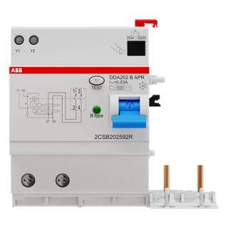 Blocco Differenziale Abb DDA 202 25A 2P Tipo B 300mA B273332