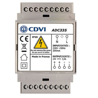 Alimentatore switching CDVI 12V 3,5A stabilizzato ADC335