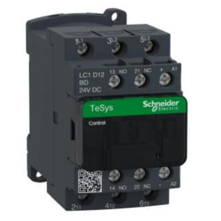 Contactor Telemecanique TeSys D 3P 12A 24VDC LC1D12BD