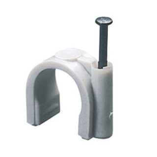 Clip de alambre de plástico diámetro 16 gris 100 unid.