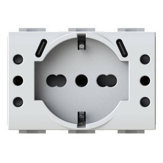 4Box P503 5-outlets USB socket compatible LivingLight White 4BUSBP503.N