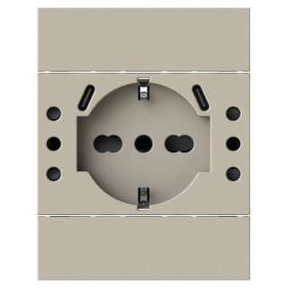 USB Socket 4Box P503 5 Outlets Compatible LivingNow Sand 4BUSBP503.KM