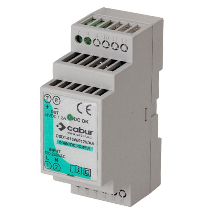 Cabur einphasig Netzteil 15W 24VDC XCSD1015W024VAA