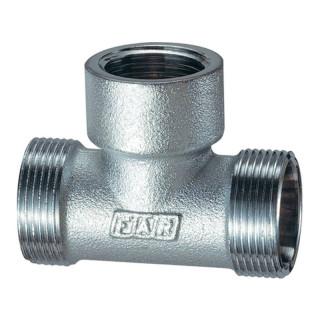 Far T-fitting 1/2" F with 2 monocones chrome-plated 5460 12