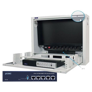 Enclosure Cabinet for 4Power video surveillance systems with UPS and firewall