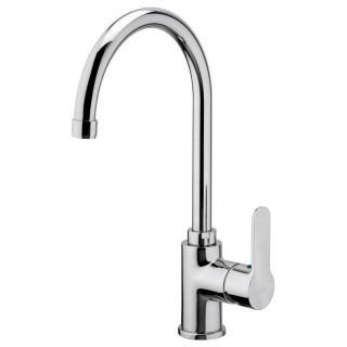 Paffoni Blu S kitchen tap with Curved Swivel Barrel BLU180CR